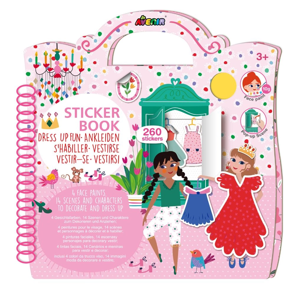 Avenir Dress Up Activity Sticker Book 260 pcs