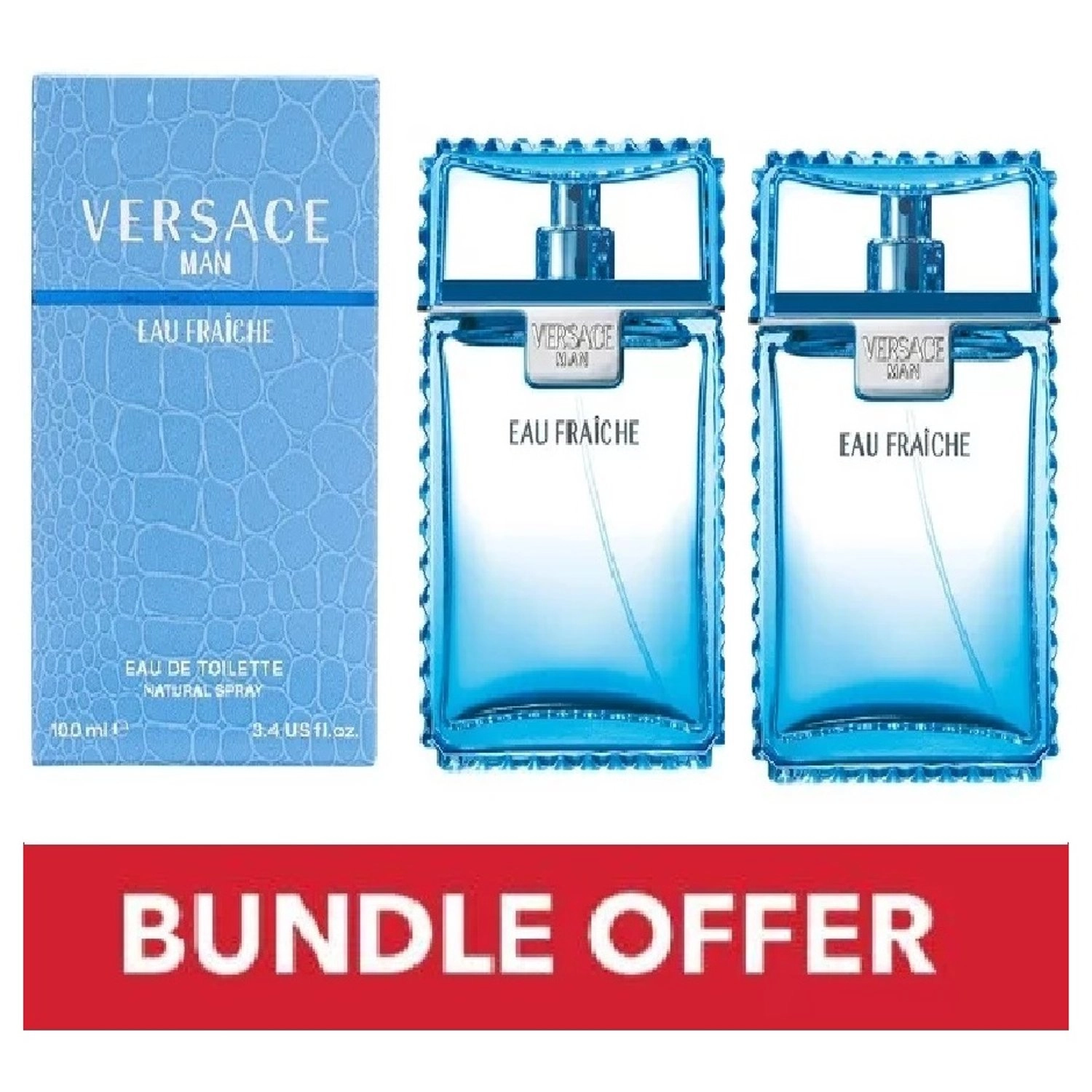 Versace Eau Fraiche - Eau de Toilette 100ml Bundle