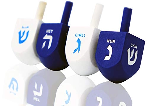 The Dreidel Company Wooden Dreidels - Ages 3 and up 100 Pack