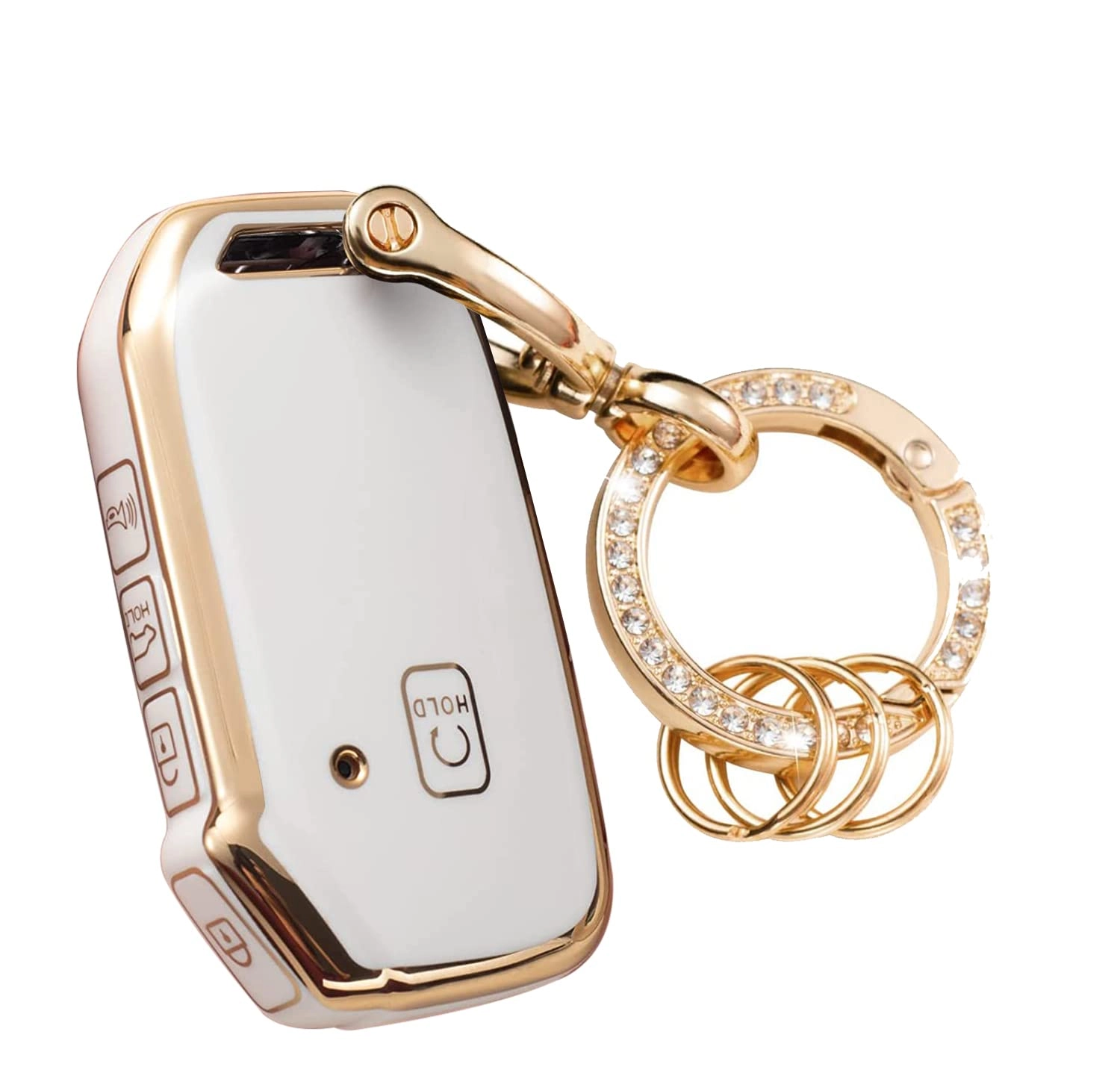 wsauto Key fob cover - 3 4 5 Buttons TPU White