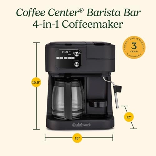 Barista System - 12 Cups Milk Frother Nespresso Compatible SS-4N1MB