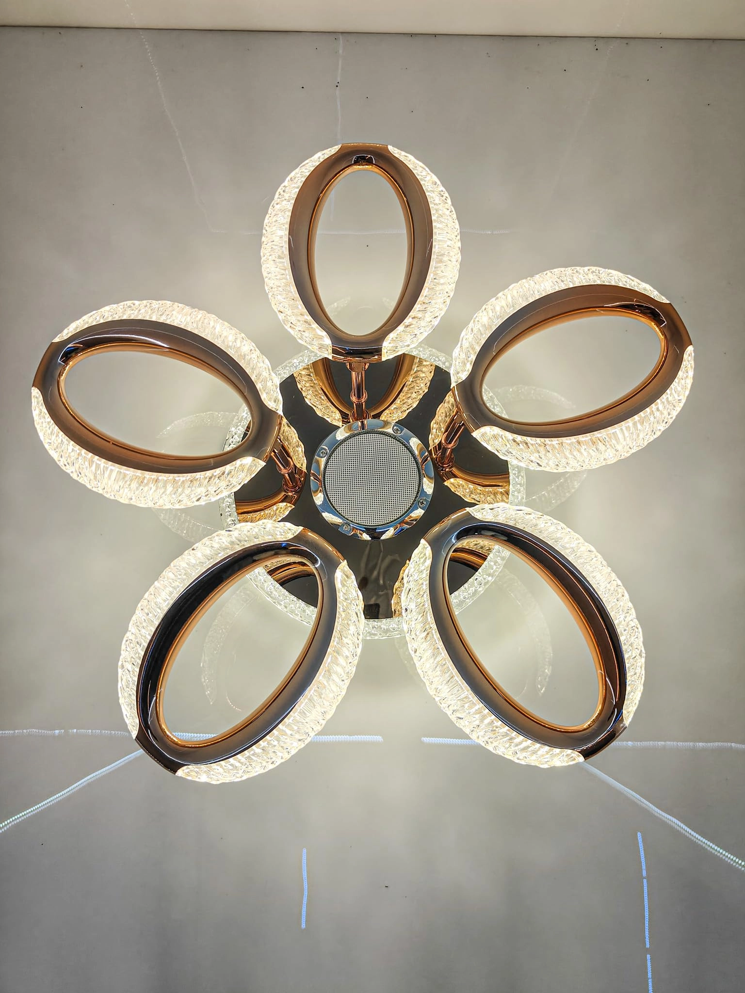 swanart Modern Crystal LED Ceiling Light - Warm/White/Neutral Dimmable