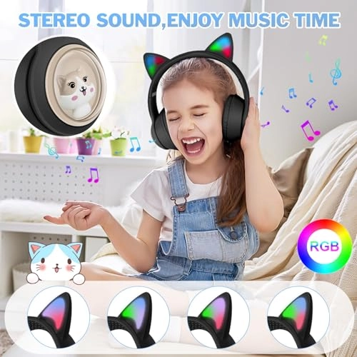 Bluetooth Cat Ear Headphones Wireless Headphone