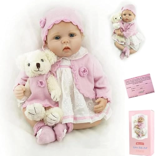 Reborn Baby Doll - 22 Inches / 55 cm Silicone Ages 3+