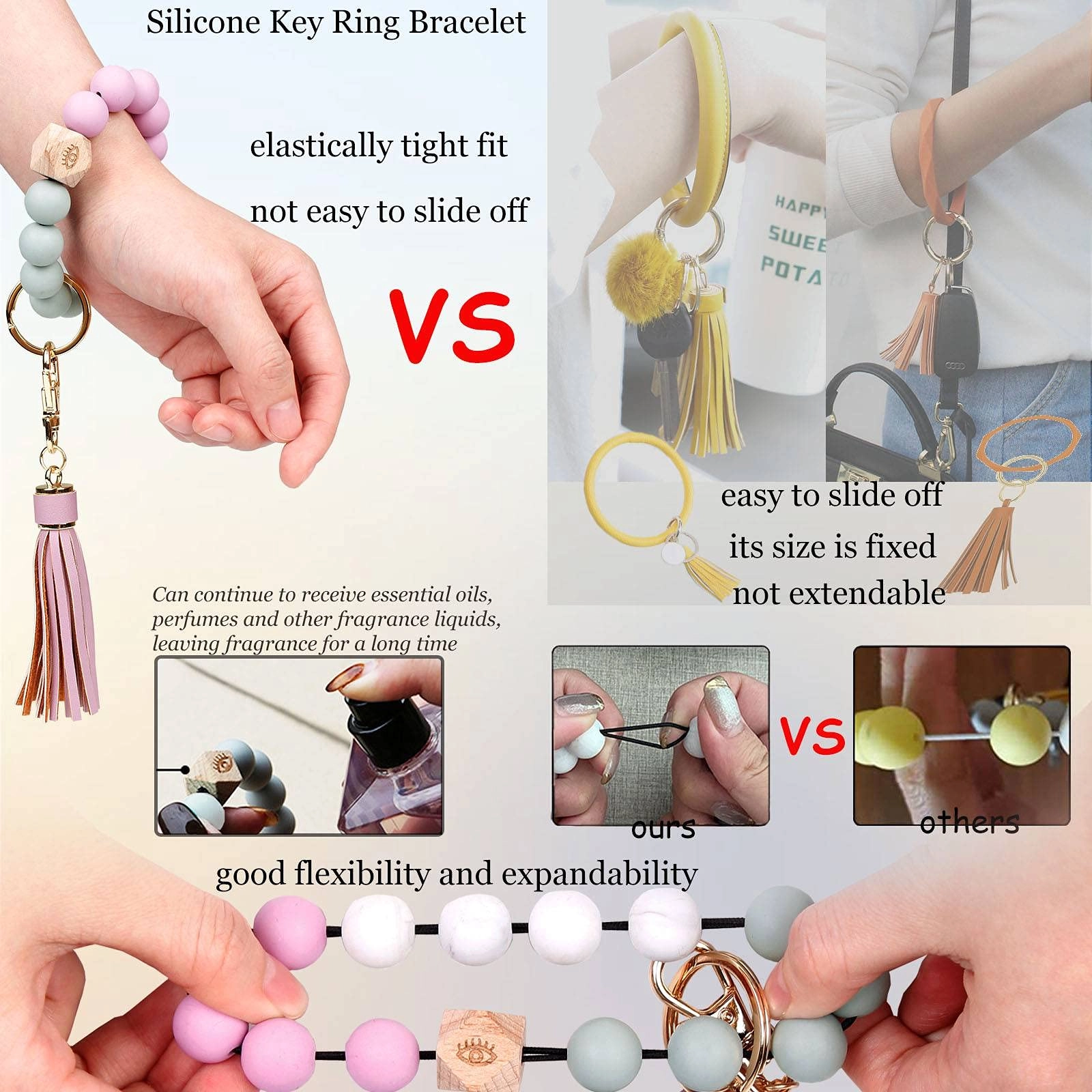 Key Ring Bracelet - Car