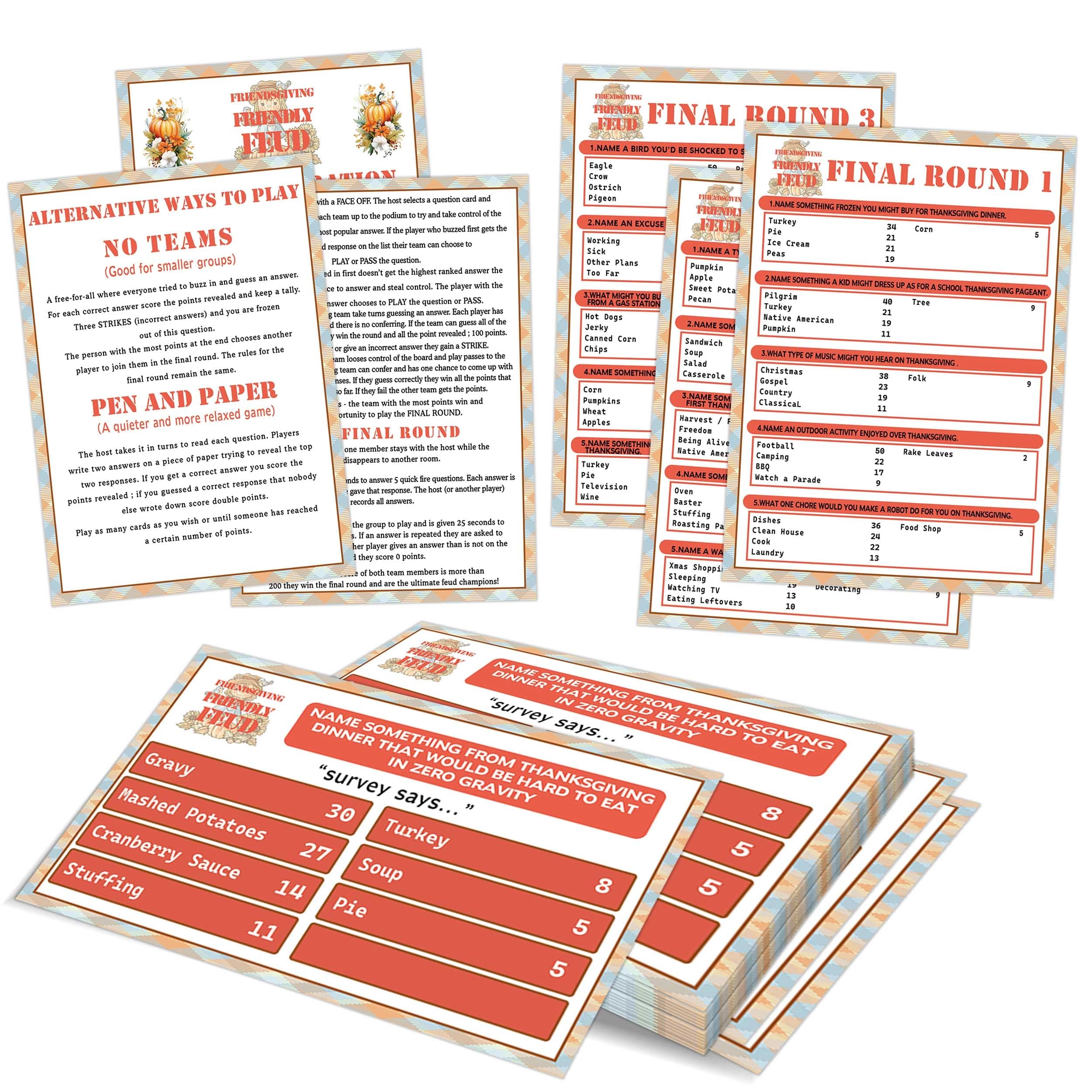 Friendly Feud Game - 16 years and up