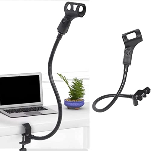 Gooseneck Mic Stand - Adjustable with Clip
