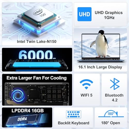 NiaBook NiaBook NY-08 - 16'' N150 16GB DDR4 1TB SSD