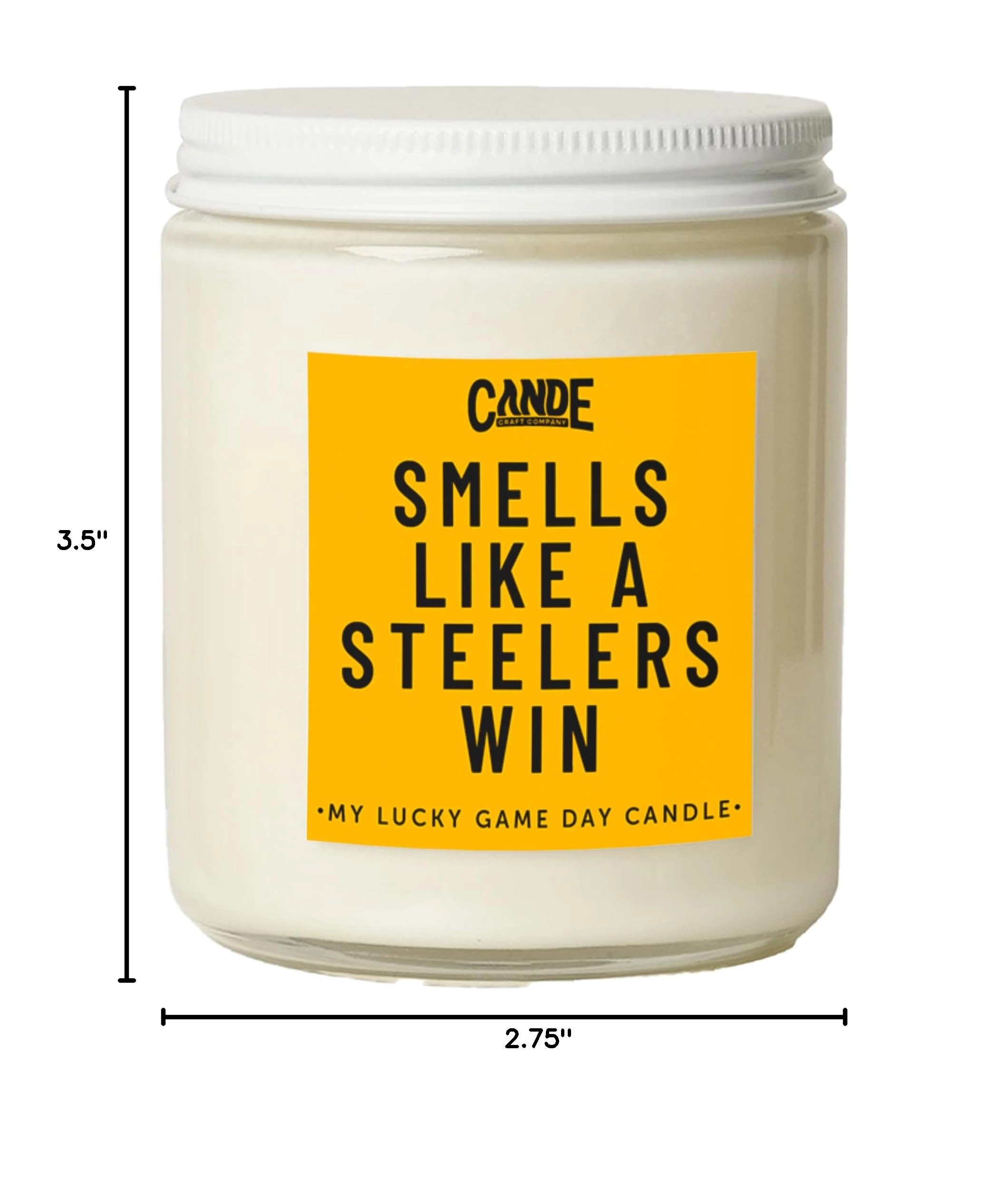 Smells Like A Steelers Win Candle - Steelers / Flannel Pine 1.0 Count