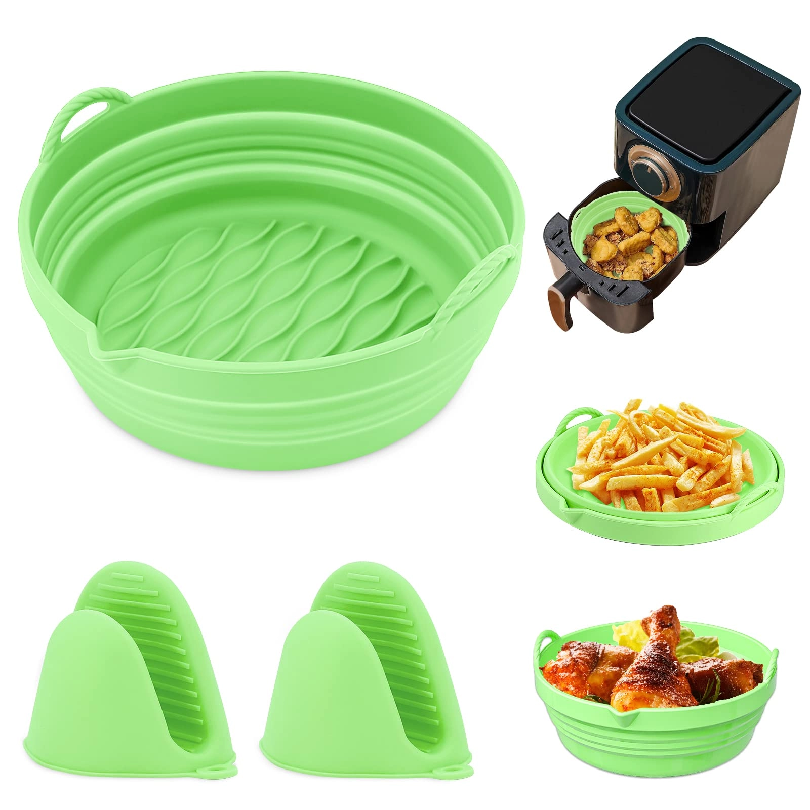 AEOOZGR Air Fryer Silicone Pot