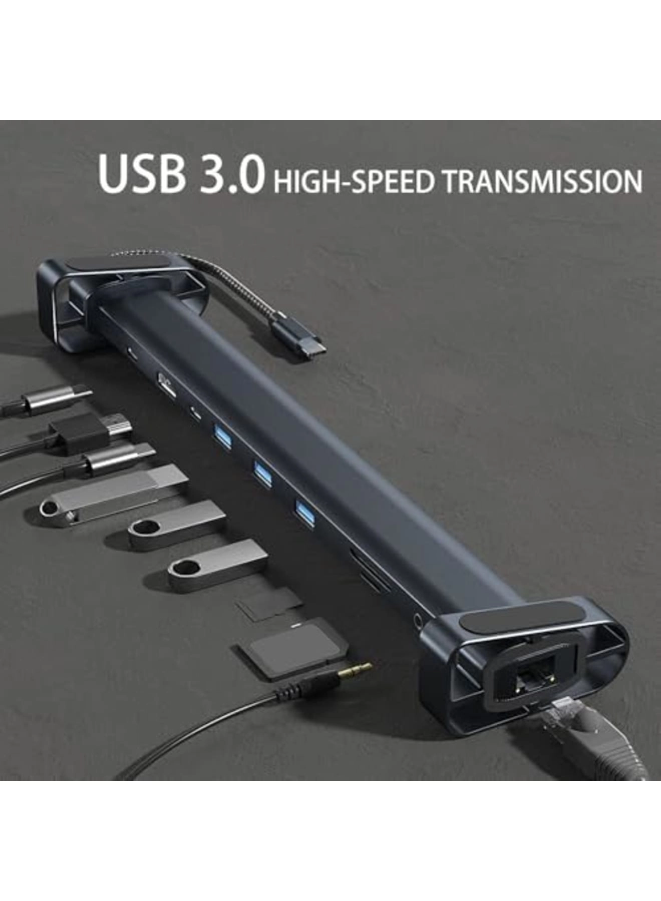 USB C Hub - USB-C MacBook Pro/Air, Dell, HP, Lenovo
