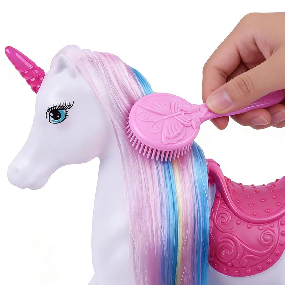 Unicorn Princess Doll - Magical Light Mane and Tail Set