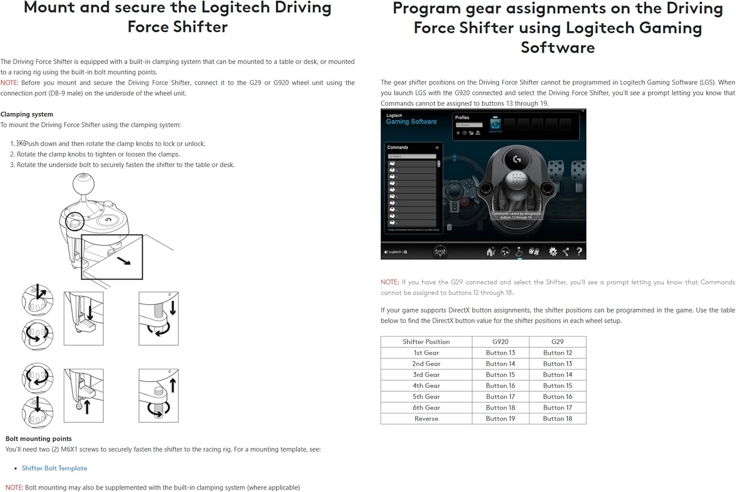 Driving Force Racing Shifter - G29/G920 Driving Force Racing Wheels