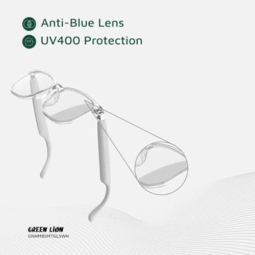 Hamburg Smart Audio Glasses - Bluetooth 5.4 5 Hours White