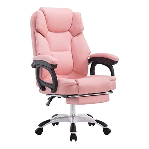 Desk Chair - PU Leather Brown High Back