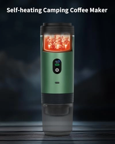 Portable Electric Espresso Machine - 60 Milliliters Ground Coffee & NS Capsules