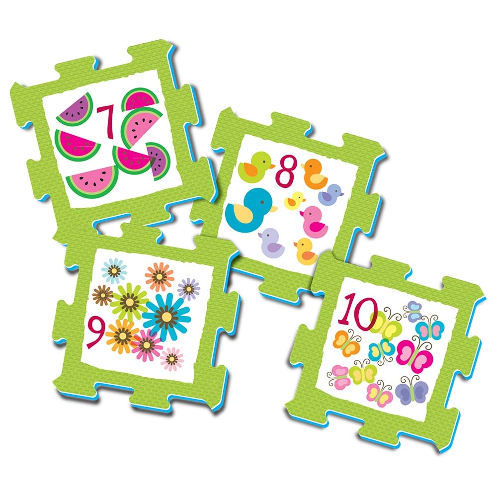 Numbers & Objects Puzzle Mat - Suitable for 10 months & above 24 pieces