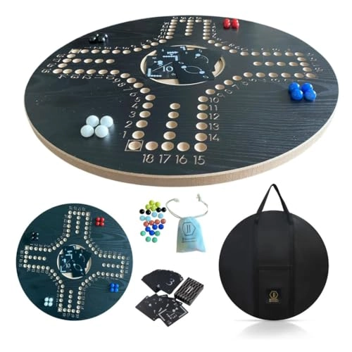 Board Game - 4 players black Wood