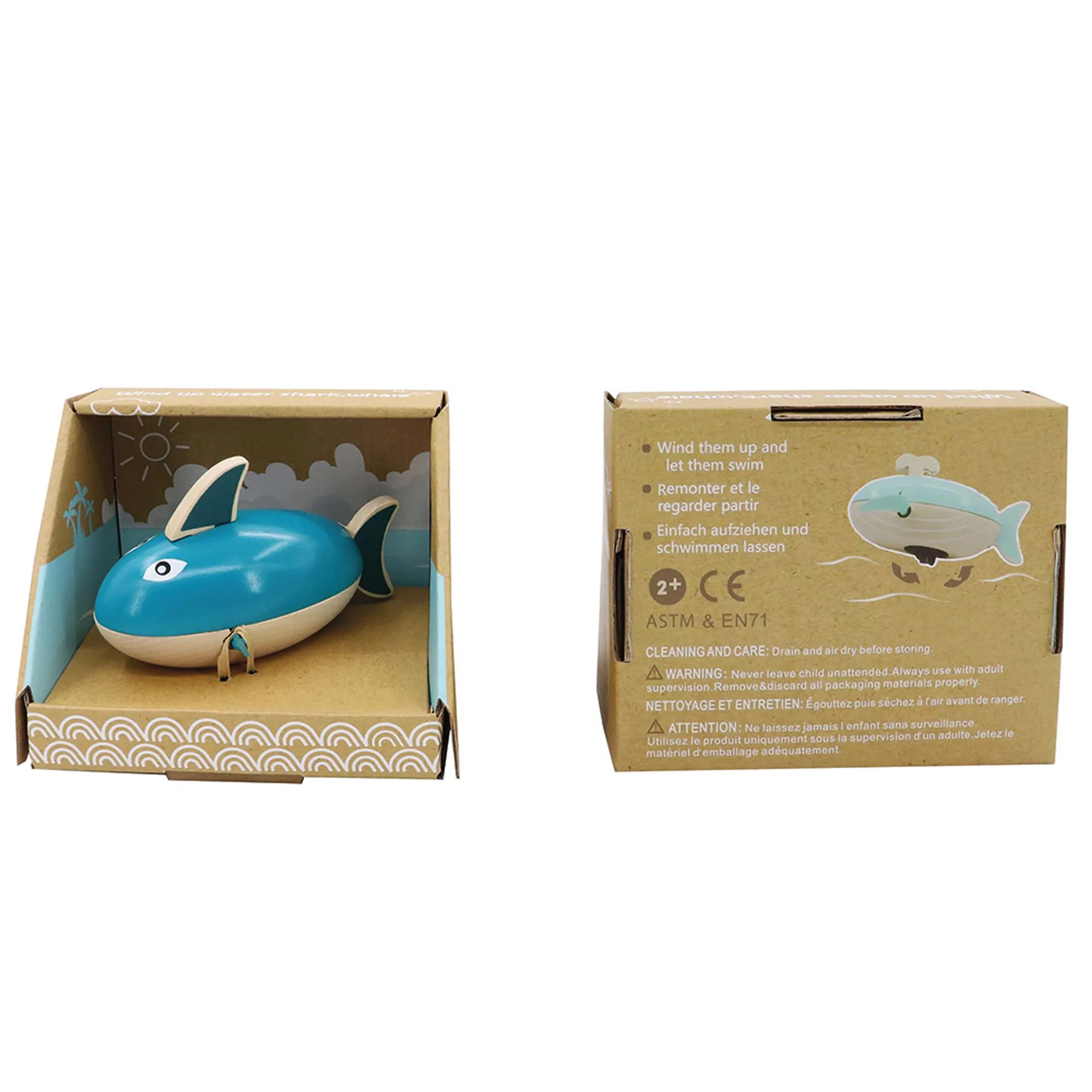 Wind Up Water Shark & Whale Bundle