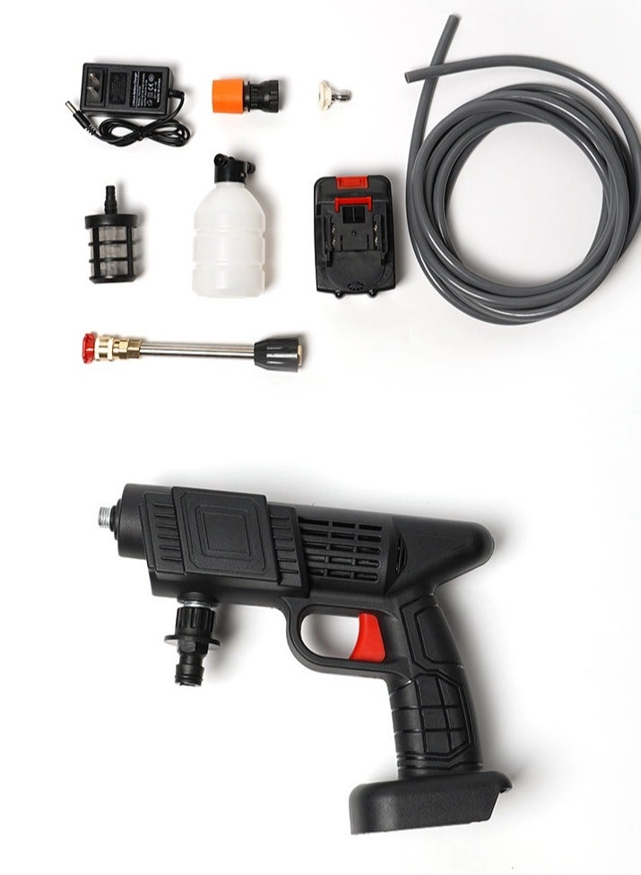 Portable Handheld Car Wash - 48V 22 Bar Black