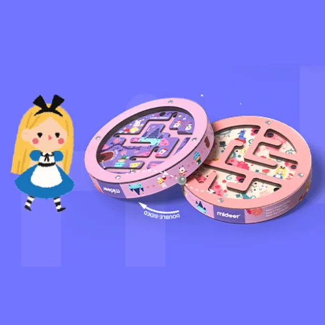 Double Sided Steel Ball Maze - Suitable for 3 years and above Ideal travel toy