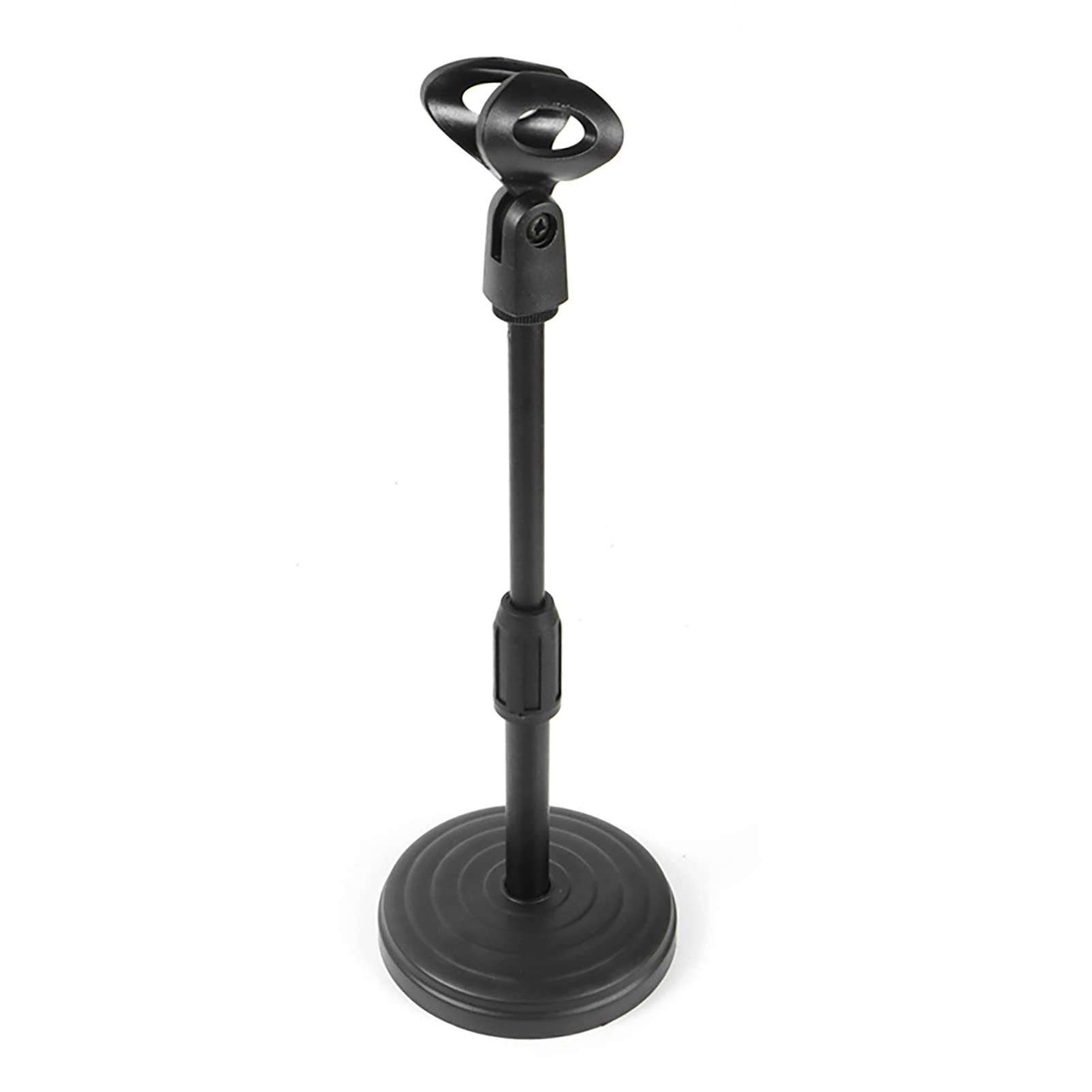 Microphone Stand - Weighted Round Base Height Adjustable Detachable