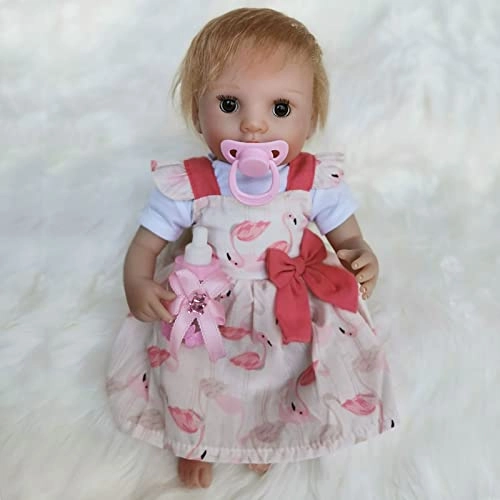Reborn Baby Doll - 16 Inch Vinyl Cotton Body Pink