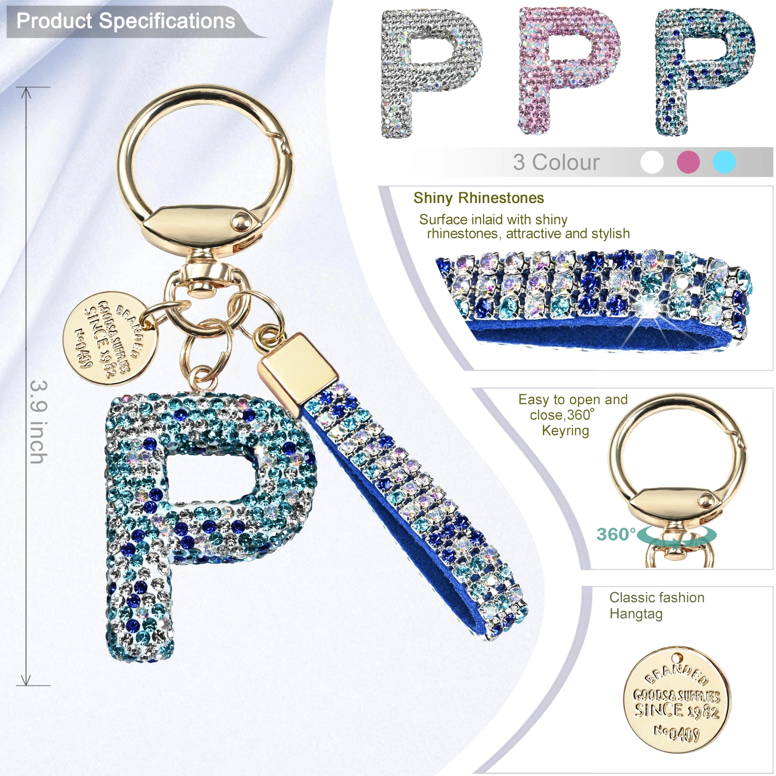 Initial Letter Keychain - Letter