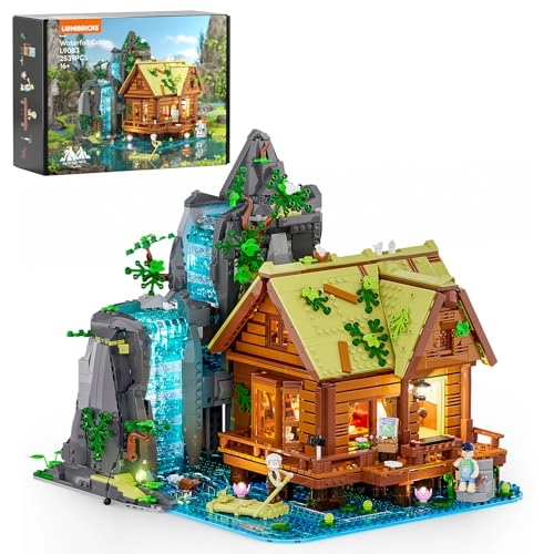Waterfall Cabin - Retro Wooden LED