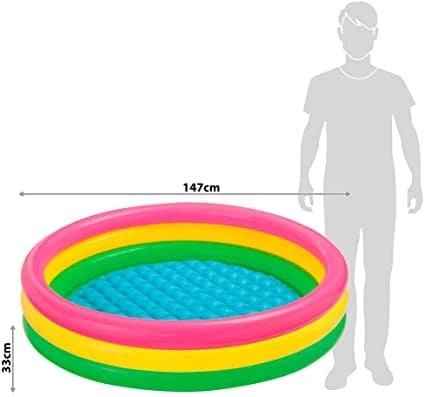 Outdoor Store Sunset Glow Pool - 147 x 147 x 33 cm