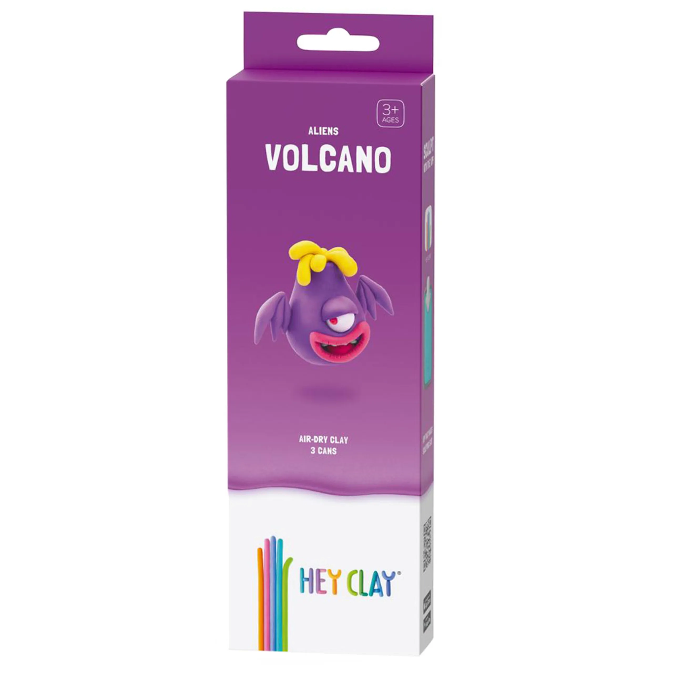 HEY CLAY DIY Volcano Plastic Modelling Air Dry Clay Kit - Air Dry Clay 170g 3pcs.