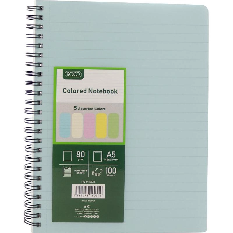 Notebook 19 X 26 cm Spiral - Grid 100 Sheets