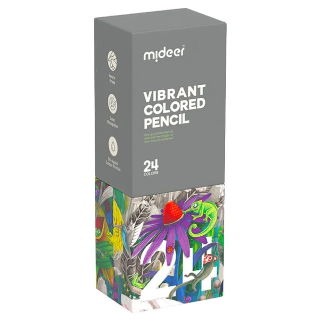 Vibrant Coloring Pencils - 24