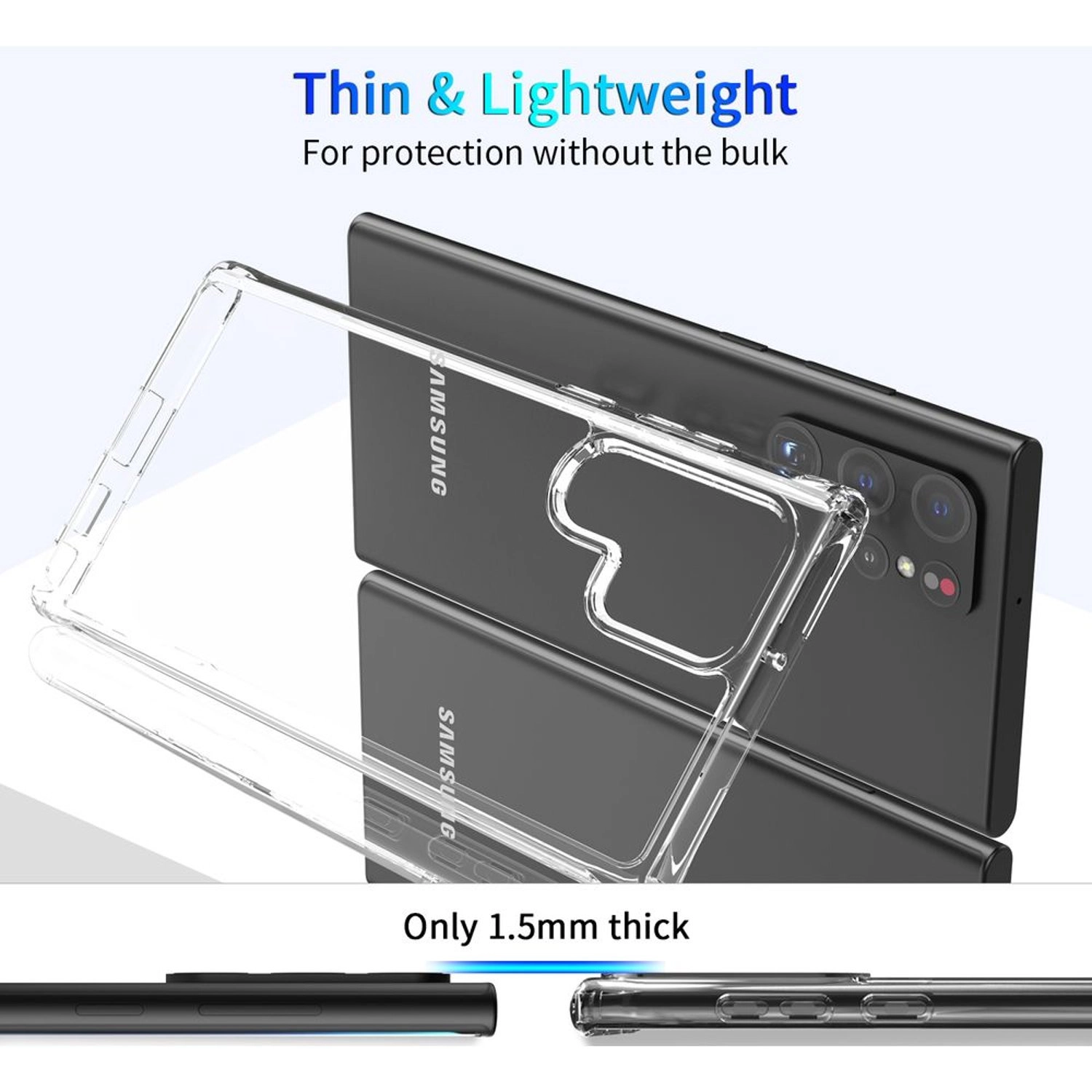 Screen Protector with Case Front And Back Case for Samsung Galaxy S22 Ultra