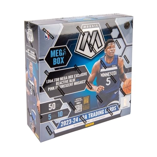 Panini Mosaic Basketball Trading Cards Mega Box - 5 Packs per Box 10 Cards per Pack