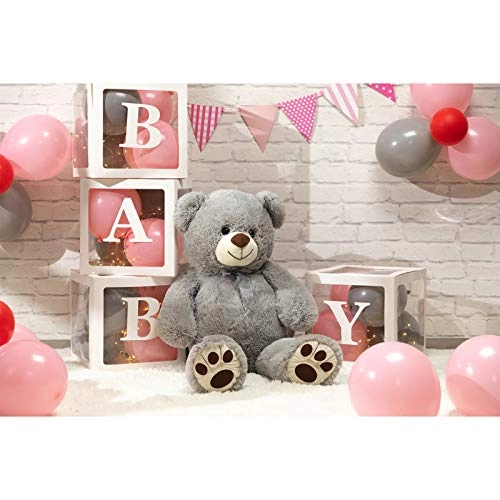 Teddy Bear with Footprints - 91 cm