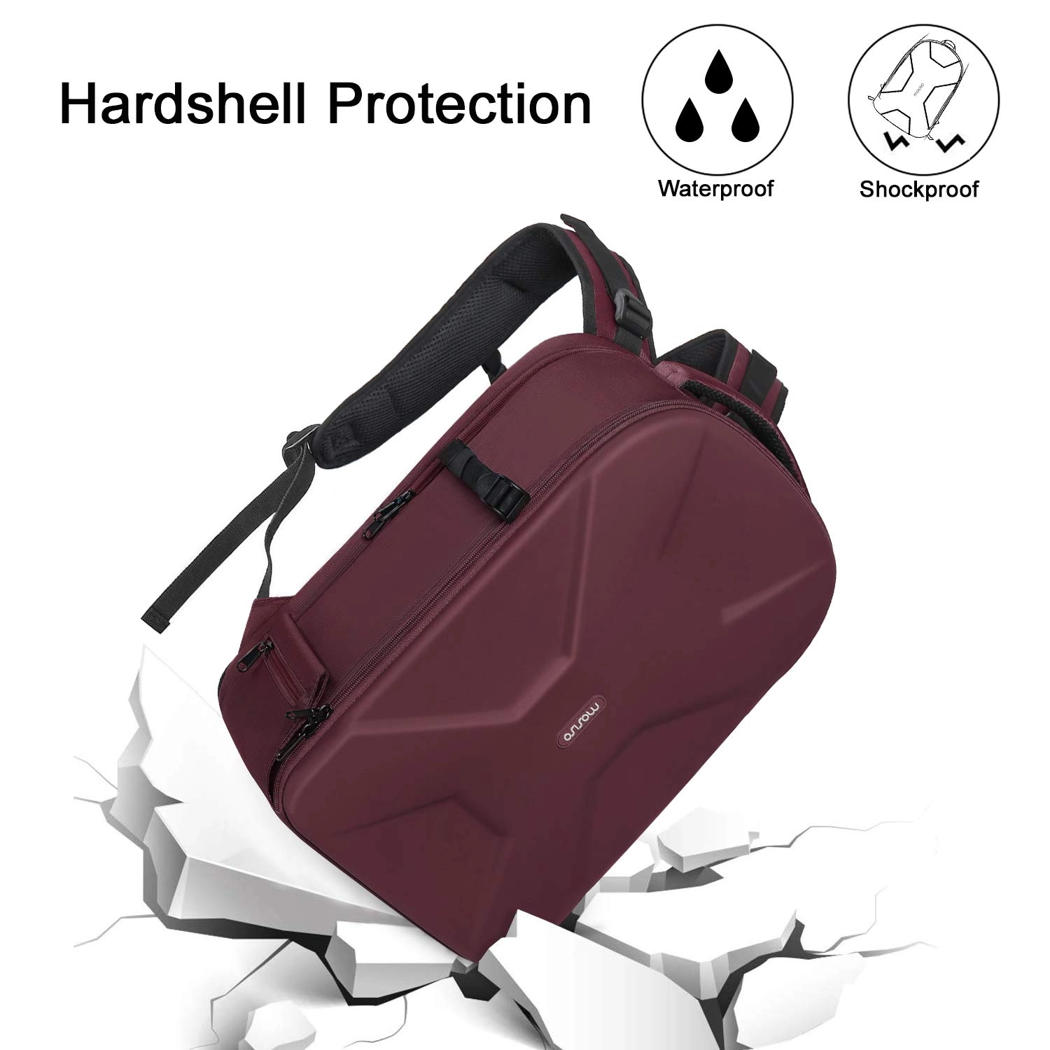 Mocamhsbg - 7.5"D x 11.8"W x 7.5"H Compatible with Canon/Nikon/Sony Hard Shell