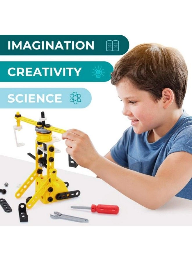 Stem Toys Kids Building Toys - 100 Piece 8 In 1 DIY Learning Construction