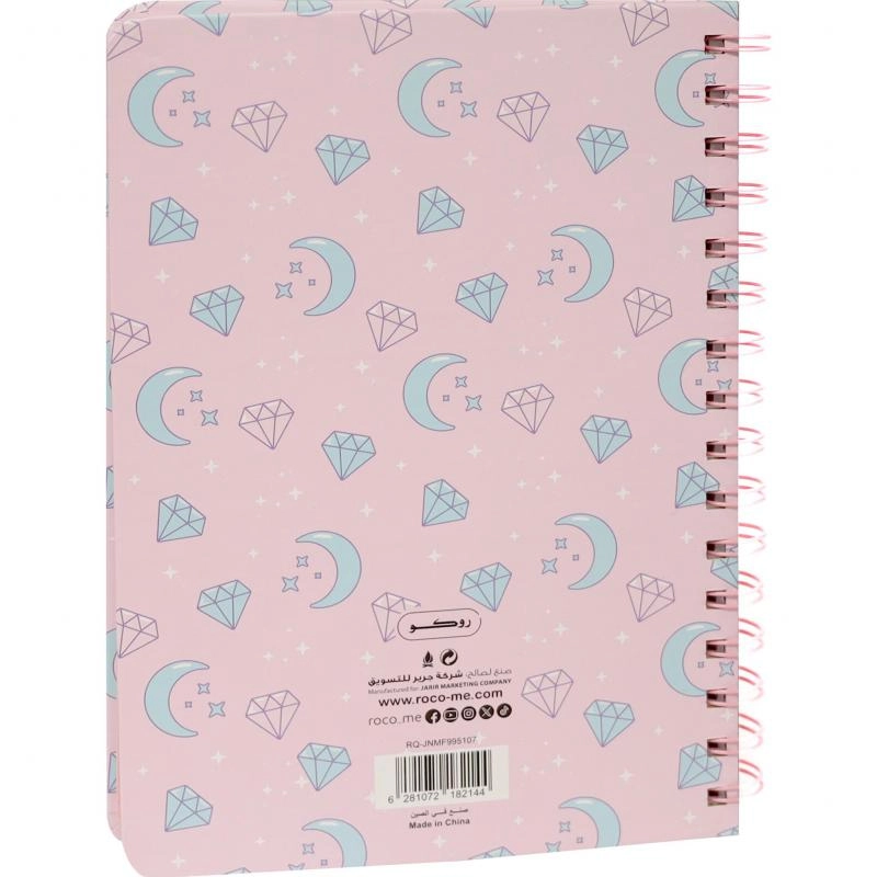 Notebook 19 X 26 cm Spiral - Grid 100 Sheets