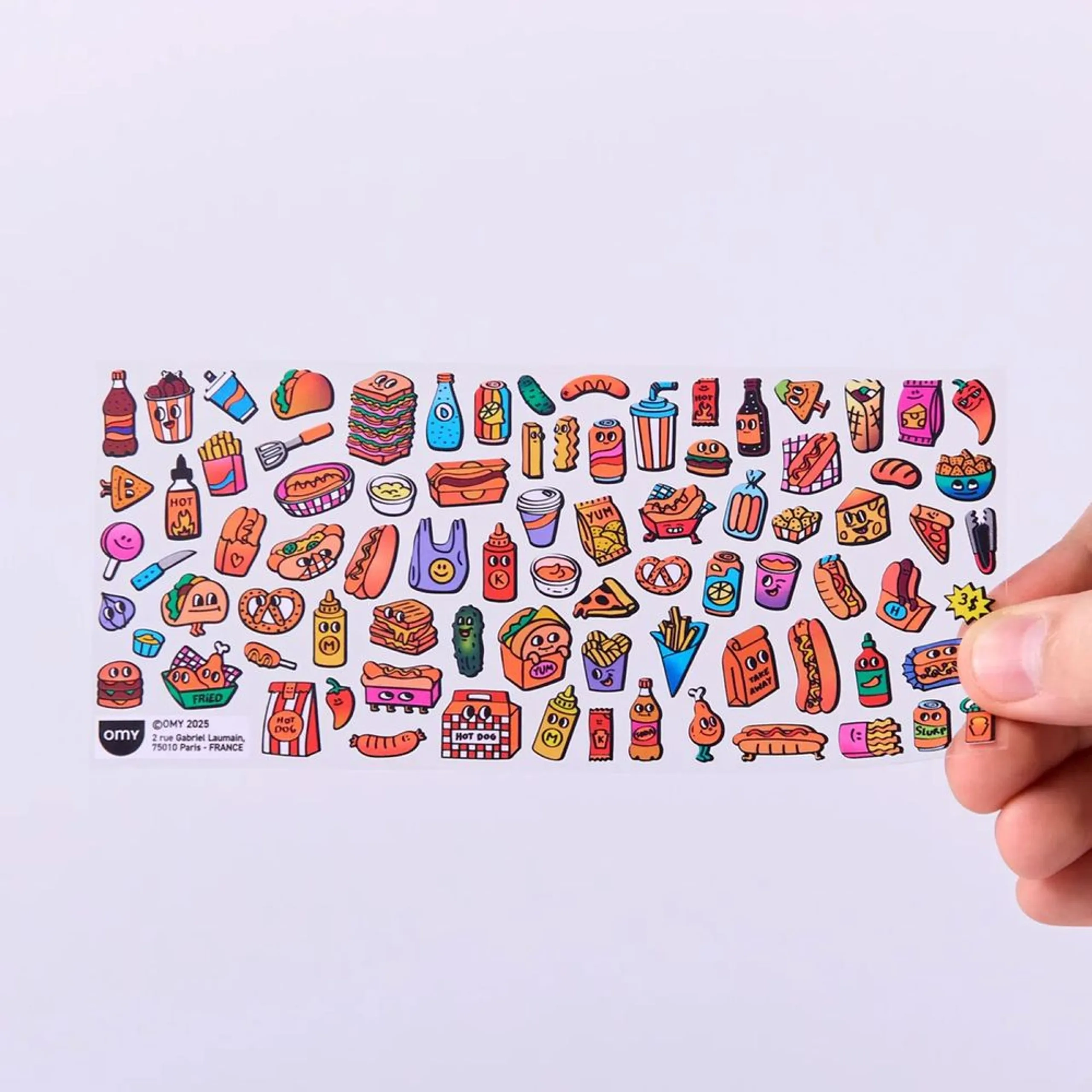 Hot Dog Shop Sticker Book