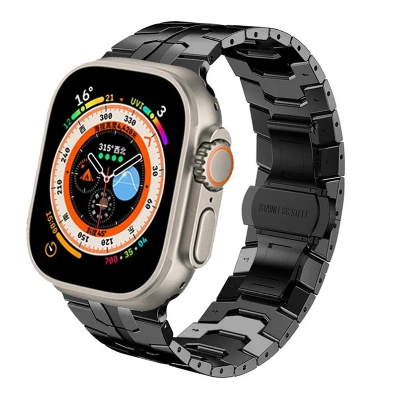 Akzun Trading Titanium Metal Watch Band for Apple Watch Series 10 Ultra 2 8 Ultra 9 8 7 6 - 49/46/45/44/42mm