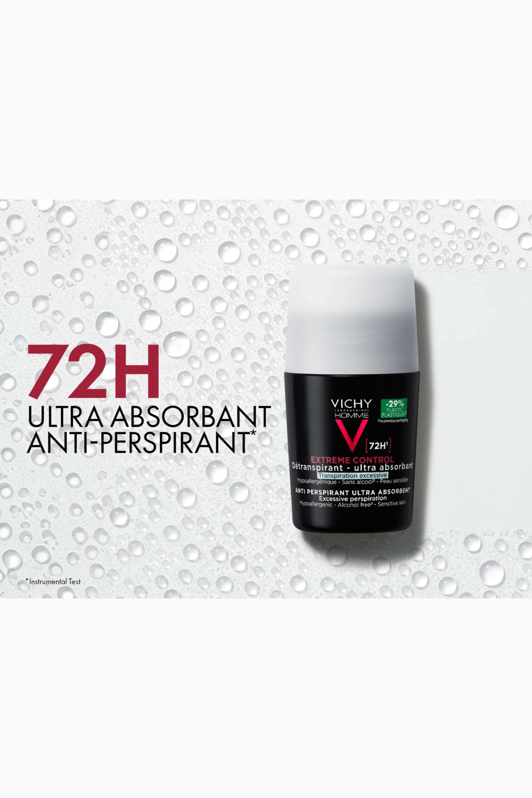 72-Hour Anti-Perspirant Homme Deodorant - No scent 50 ml