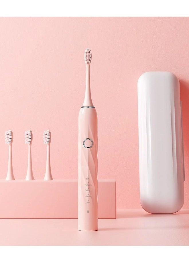 Electric Toothbrush - Super Soft Blue 4 Different Heads