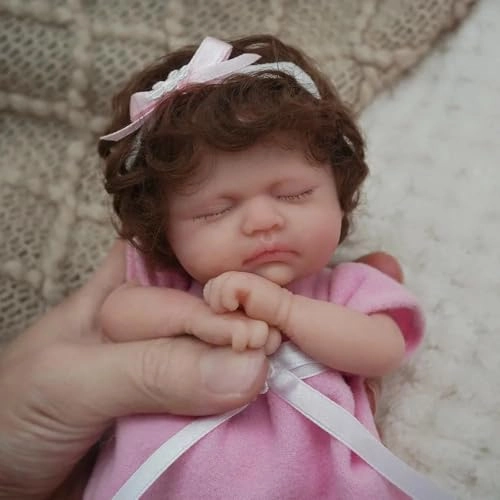 Reborn Baby Doll - 7 Inch Silicone Girl Ages 3+