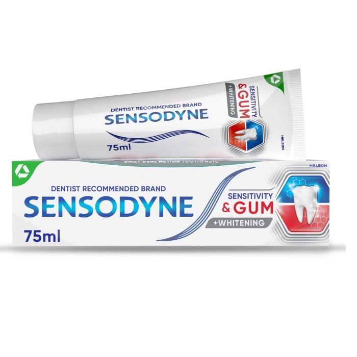 Sensodyne Sensitivity & Gum Whitening Stannous fluoride Toothpaste 75ml