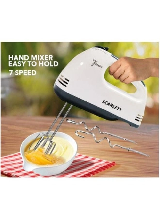 Super 7 Speed Hand Mixer - 200W