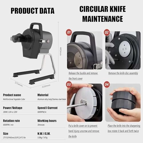 Multifunctional vegetable cutter - 200W