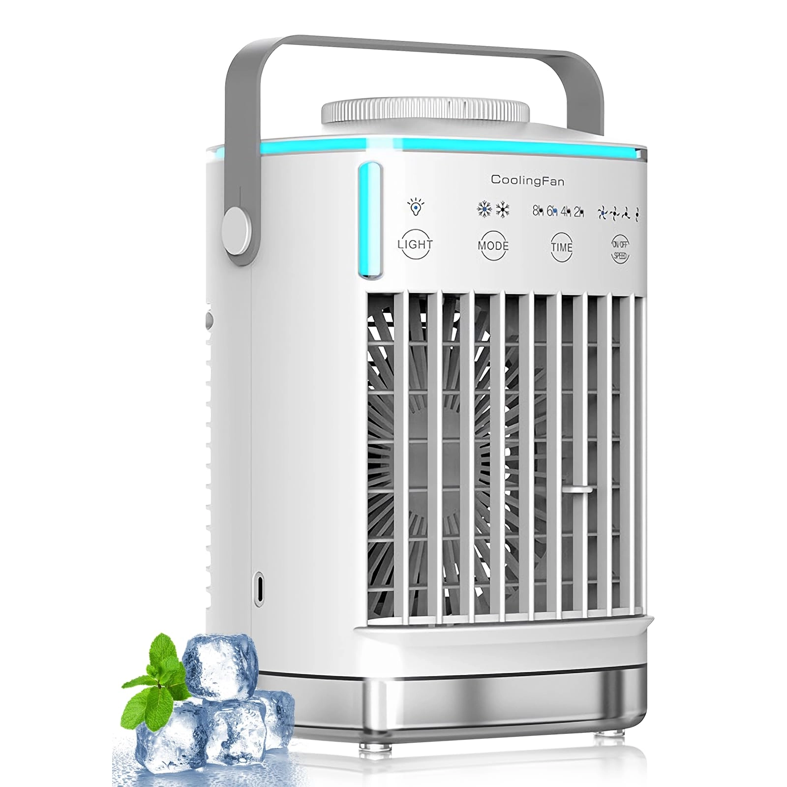 Mesenymm Small Portable Air Conditioner - 700ML 120° Oscillating Type-C