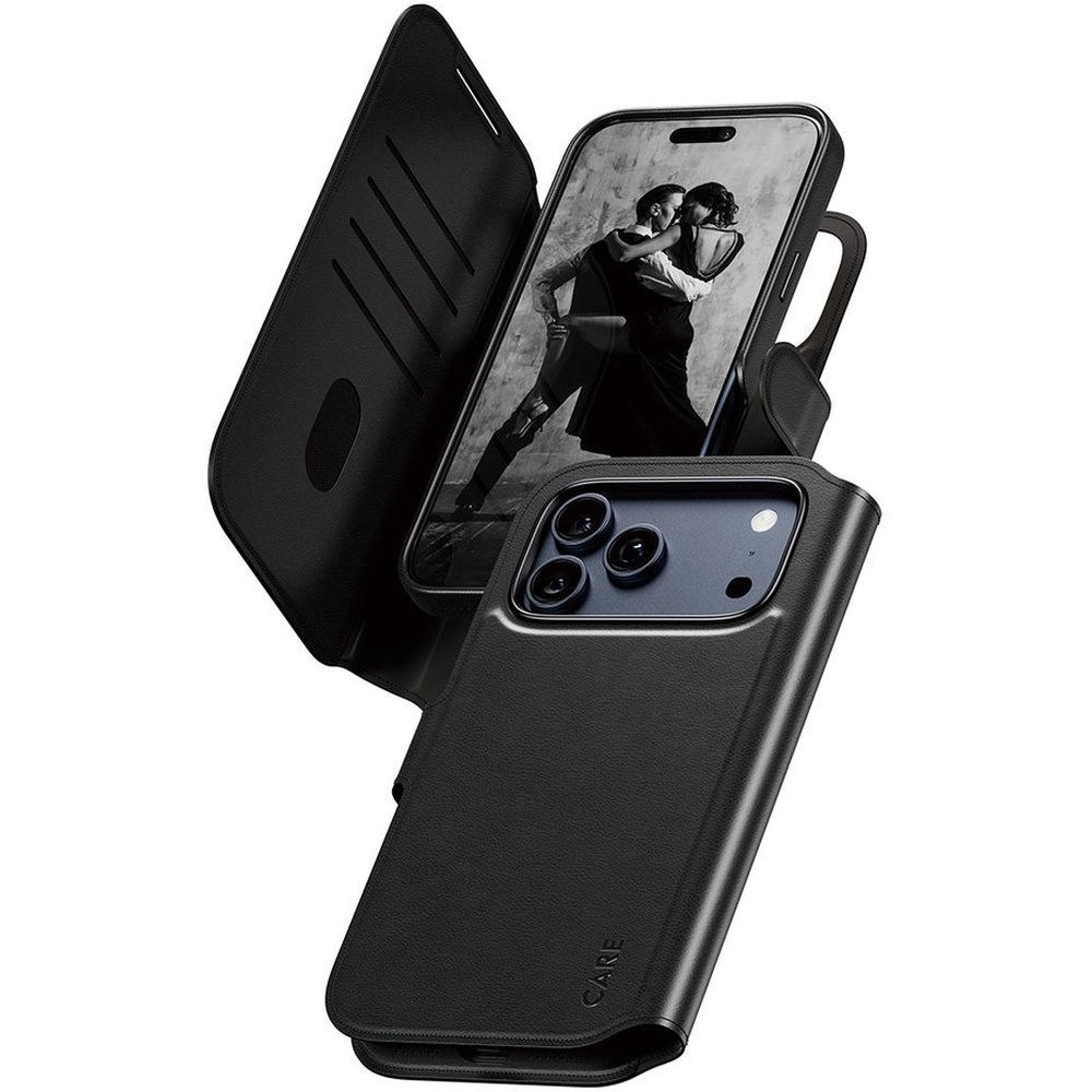PanzerGlass Tango Two-In-One Wallet Case - Vegan Lux Leather with MagSafe for iPhone 17 Pro Max