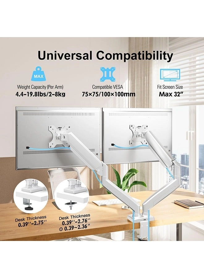 Dual Monitor Mount Stand - dual 13 to 32 Inch 75x75mm 100x100mm